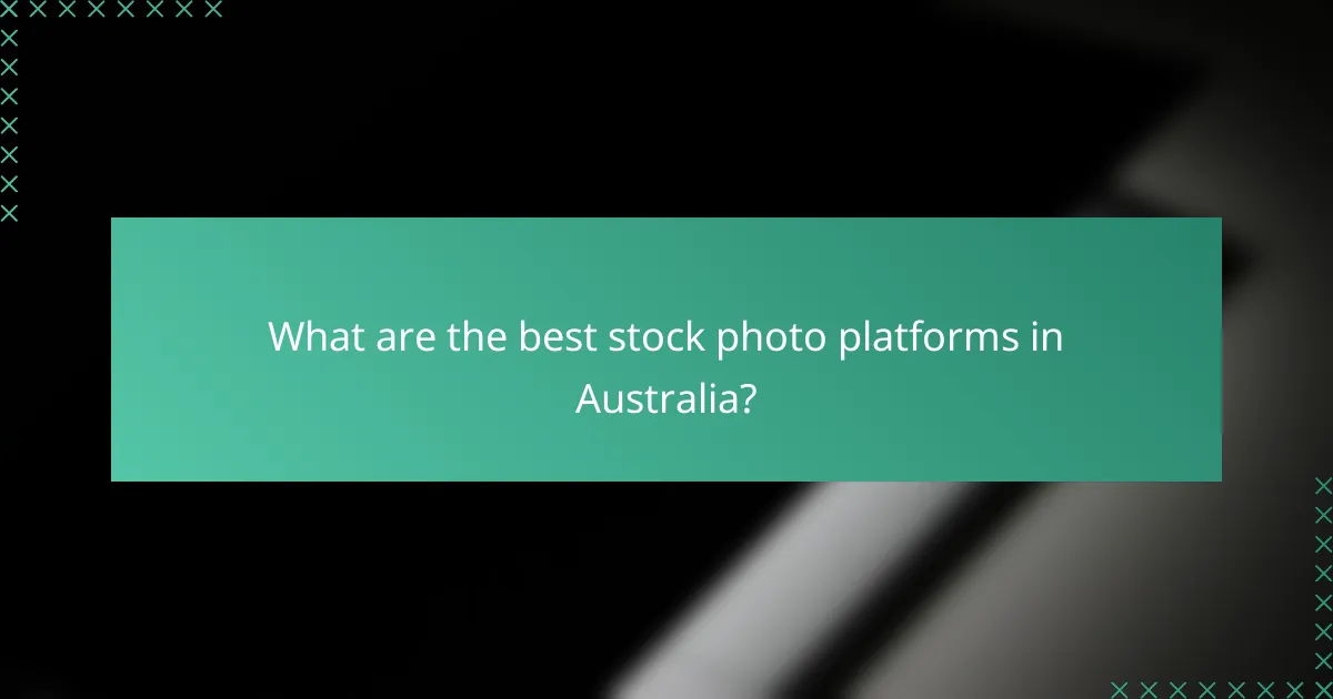 What are the best stock photo platforms in Australia?